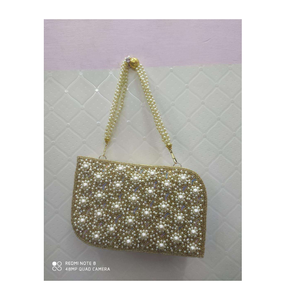 Pochette de Soirée de Luxe la Plus Vendue, Sac Enveloppe avec Doublure en Satin, Orné de Strass et Pierres, Sac à Main Perlé pour Fêtes - Product Image 1