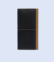 Elegante Cartera Larga de Cuero Genuino para Hombre, con Logotipo Personalizado, RFID, Ligera, de Alta Calidad, Premium, a la Moda, Venta al Por Mayor Directa de Fábrica