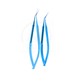 Pince à suture ophtalmique courbée en acier inoxydable, instrument chirurgical manuel certifié CE Classe I - Product Image 2