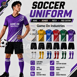 Newest Wholesale Rate Personalized Soccer Jersey Shorts and <b>Long</b> Socks Set Sublimated Football Uniform Club Teamwear <b>Kit</b> - Product Image 4
