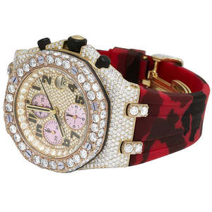 Luxury Bling Iced Out Moissanite Diamond <b>Watch</b> VVS Trending Best Seller Hot Sale Hip Hop Statement Men Premium Fashion OEM - Product Image 2