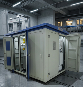 Poste de transformateur compact 1000 kVA à refroidissement par huile, écoénergétique, 20kV 400V, bobinage en cuivre, refroidissement ONAN ONAF, changeur de tension hors charge, extérieur - Product Image 5