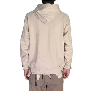 Sweat à capuche streetwear déchiré – Raf Raf, coupe ample et oversize pour homme - Product Image 4