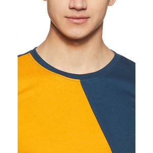 Camiseta de Verano para Hombre, Diseño Nuevo, Venta al Por Mayor, Corte Regular, Lisa, Ecológica, Transpirable, Manga Corta, Personalizable, Dos Tonos - Product Image 4