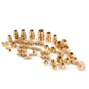 Pièces de réfrigération industrielles en laiton, raccords HVAC, écrous évasés, raccords, adaptateurs et connecteurs de réfrigérant - Product Image 1