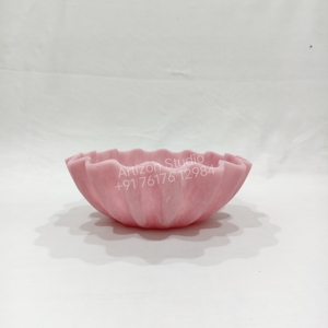Bol de service en résine en gros avec motif marbré moderne pour la collection de vaisselle de cuisine, salle à manger, hôtel et restaurant - Product Image 2