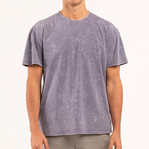 Camisetas Casuales para Hombre, Diseño Nuevo, Personalizadas, 100% Algodón, Lavado Ácido, con Logotipo y Color Personalizados, Alta Calidad - Product Image 4