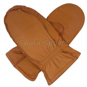 Gants mitaines en cuir d'agneau véritable personnalisés, chauds pour l'hiver, de haute qualité et à prix abordable, pour hommes et femmes, avec motifs - Product Image 2
