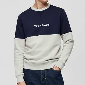 Wholesale OEM Private Label <b>Men</b> Heavyweight Oversized 400 GSM Sweatshirt Streetwear Cotton <b>Pullover</b> Manufacturer Factory Price - Product Image 4