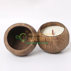 Bougies de bol de haute qualité/bols en bois pour bougies/bougeoir de bol de noix de coco par Eco2go Vietnam - Product Image 1