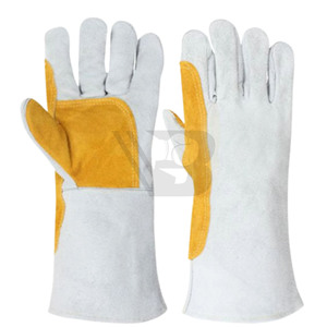 Guantes de Trabajo de Cuero Vacuno de Alta Calidad, Precio Económico, Guantes de Seguridad Hechos en Fábrica para Soldadura - Product Image 5