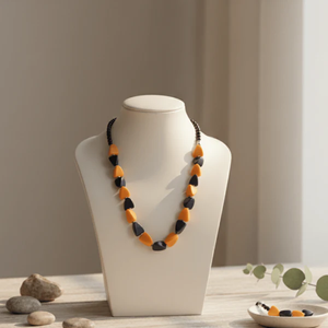Premium Quality Handmade Sunset Indigo Beaded <b>Necklace</b> for Women Bohemian <b>Statement</b> Fashion Jewelry - Product Image 2