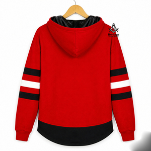 Regalia Masónica Herencia, Último Diseño, Sudadera de Manga Larga con Parches Bordados Bicolor de la Hermandad Delta Sigma y Letras Divine Nine - Product Image 3