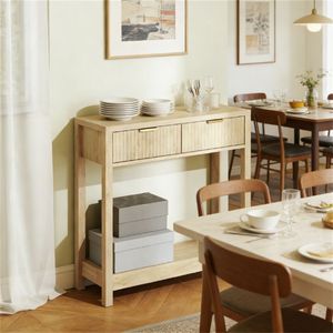 Console d'entrée ou de couloir en bois naturel - Product Image 1
