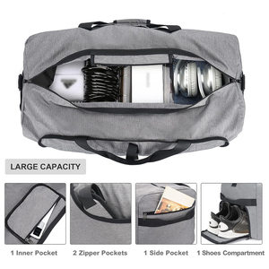 กระเป๋าเดินทางแบบดัฟเฟิลประสิทธิภาพสูง สำหรับออกกำลังกาย กีฬา กันน้ำ ทนทาน ใช้ได้ทั้งวันหยุดสุดสัปดาห์และค้างคืน - Product Image 3