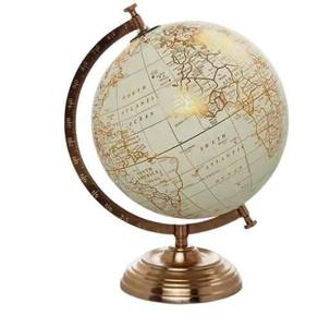 Globo Terráqueo Giratorio Ecológico de Alta Calidad, Metal Pulido, Forma Geométrica, Mapa Decorativo, Color Personalizable, Artesanía en Metal - Product Image 5