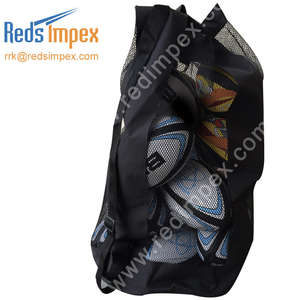 Bolsa de Rugby Personalizada Hecha de Tetron y Malla con Capacidad para 10 a 12 Balones Disponible en Múltiples Colores Ideal para Entrenamiento y Partidos - Product Image 3