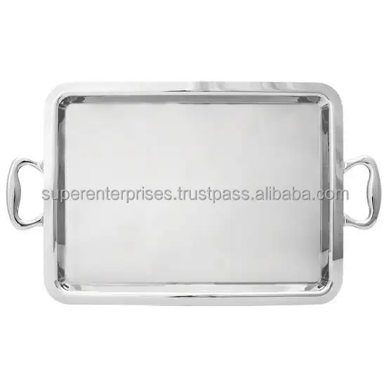 Exporter And Manufacturer Of Metal Aluminium Serving Trays Platter Customized Shapes Sizes For Tabletop Decoration For Festival