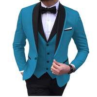 Costume homme bleu foncé de qualité supérieure, coupe ajustée, pour mariages et cérémonies, veste et pantalon, prix raisonnable avec logo personnalisé