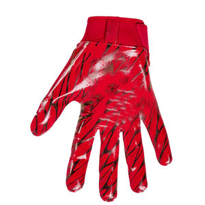 Gants de football américain professionnels en gros avec logo personnalisé, respirants, haute adhérence, fermeture auto-agrippante, équipement sportif pour receveur - Product Image 5