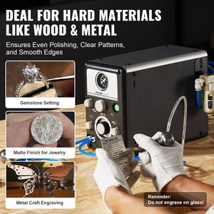 Graveur pneumatique à deux extrémités Vitesse 1200-6000 RPM Machine à graver à haut rendement - Product Image 3