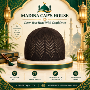 Chapeau Kufi musulman en tissu maille tricoté à la machine, prix direct usine, couleur unie, extensible, respirant, 100% coton, exporté du Bangladesh - Product Image 5