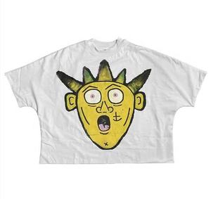 Personalizado transpirable peso pesado 260Gsm algodón serigrafía holgada de gran tamaño recortada Boxy Fit camiseta para hombres - Product Image 4