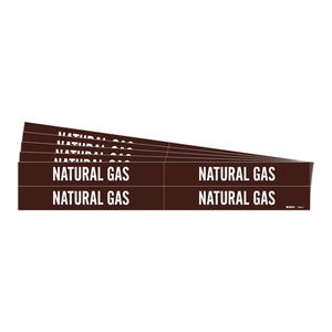 Marcador de Tuberías de Gas Natural Amarillo/Negro Duradero Brady para la Identificación de Tuberías de Gas Industriales - Product Image 2