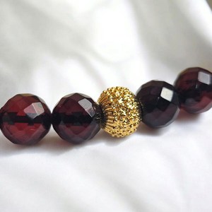 Bracelet élastique en ambre de la Baltique de luxe, pierres précieuses multicolores facettées, cadeau pour femme - Product Image 5