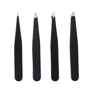 Pinzas para Pestañas de Acero Inoxidable con Punta Suave, Herramienta de Precisión para Aplicación de Pestañas - Product Image 5