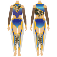 Tenue de Danse de Compétition pour Femmes, Costume Sexy de Cheerleader, Uniforme d'Équipe de Majorettes pour Filles