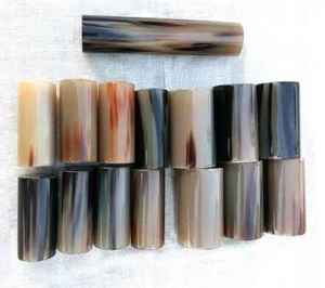 Rouleau de corne de buffle noire naturelle pour diverses créations : stylos, poignées de porte, manches de couteau, tampons de sceau - Product Image 2