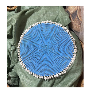 Handmade <b>Bamboo</b> Heart Shaped <b>Placemat</b> Bohemian Table Mat Decorative Coaster for Home Use - Product Image 6