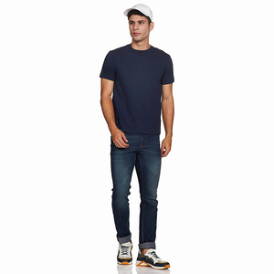 T-shirt de performance à col rond pour homme, respirant, en polyester, vêtements de sport, fournisseur OEM, coupe classique, t-shirt décontracté - Product Image 3