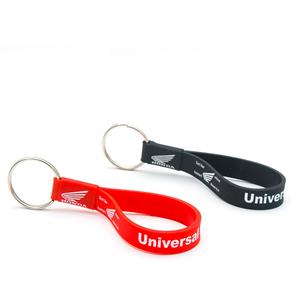 Indian Exporter Silicone Wristband Keychains Rubber <b>Key</b> <b>Ring</b> for Promotions and Branding Available for Bulk Quantity - Product Image 1