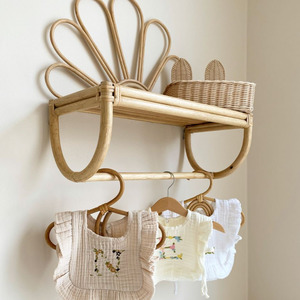 Decoración de Pared de Ratán Estilo Bohemio con Forma de Lazo, Elegante Decoración de Pared para el Hogar, Decoración para Cuarto de Bebé, Precio Directo de Fábrica - Product Image 3