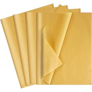 20 X 14 Pollici, Confezione da 160 Fogli di Carta Velina Dorata per Decorazioni Natalizie, Matrimoni, Compleanni - per Regali - Product Image 1