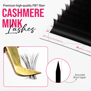 Charmlash Marque Privée Plateaux de Cils en Vison Cachemire Noir Naturel Aspect Naturel 0.05 0.07 0.10 - Product Image 1
