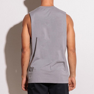 เสื้อกล้ามทรงสปอร์ต แบรนด์ LEDBURY INTERNATIONAL รุ่น High Street Oversized สวมใส่สบาย แห้งเร็ว คอกลม ดีไซน์ครอป สีพื้น สำหรับผู้ชาย - Product Image 6