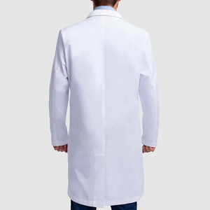 Blouse de laboratoire unisexe à col à revers et fermeture boutonnée pour usage hospitalier, prix raisonnable, vêtement d'extérieur pour médecin - Product Image 2
