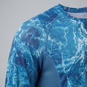 เสื้อตกปลาผู้ชายใส่สบาย ป้องกันรังสียูวี ออกแบบมาเพื่อการผจญภัยกลางแจ้งตลอดวัน เหมาะสำหรับใส่ในช่วงฤดูร้อน ขายส่ง - Product Image 5