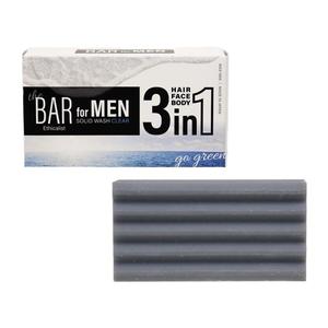 BAR for MEN 3 en 1, Jabón Sólido, Champú, Jabón Corporal, Jabón Facial, Suave con la Piel, Ecológico - Product Image 3