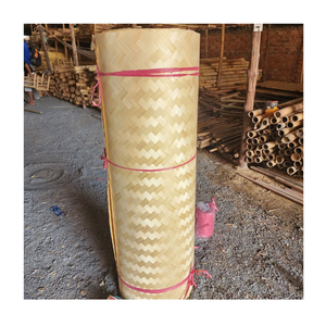Rouleau de tapis en bambou naturel tissé pour revêtement de sol, idéal pour les projets intérieurs résidentiels, commerciaux et hôteliers - Product Image 2