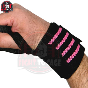 2026 <b>Black</b> And Pink Color Good Supplier New Arrival Fully Customized Popular New Trendy Product weightlifting hand <b>wrap</b> - Product Image 5