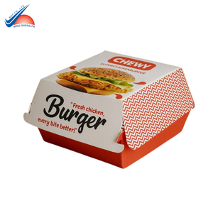 กล่องเบอร์เกอร์บรรจุภัณฑ์อาหารจานด่วน | กล่องอาหารกระดาษลูกฟูก - Product Image 1