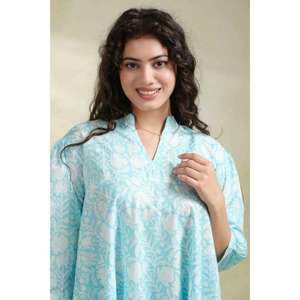 Robe de soirée mini pour femme 100% coton, écologique et lavable, design élégant, toucher doux et coupe confortable - Product Image 6