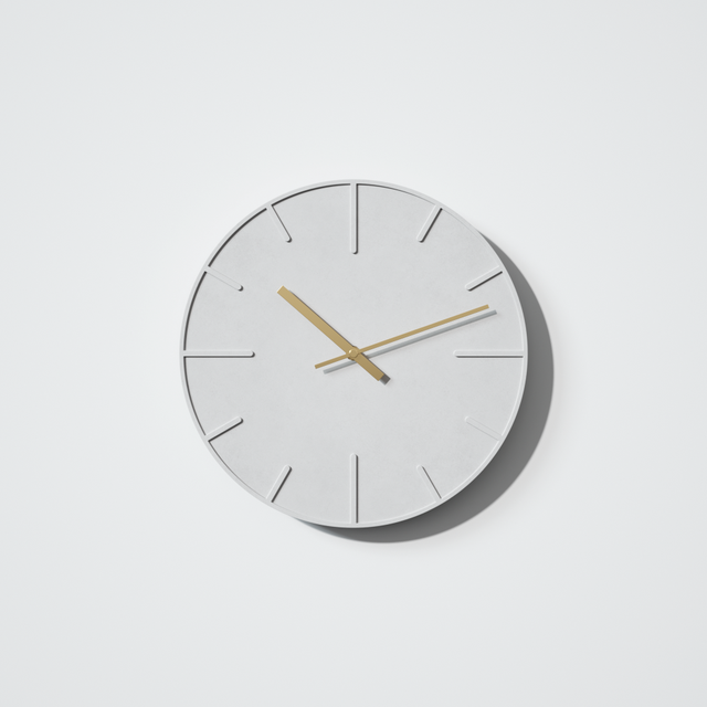 Wall Clock Simple Minimalist Silent No Ticking Metal Concrete Wall Clock 12 Inch High Quality Luxury Home Decoration Cheap Clock
