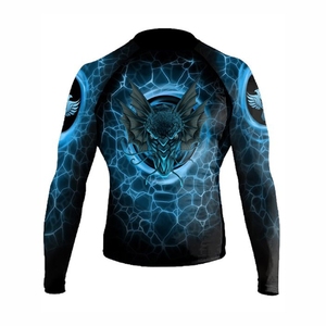 Mma BJJ เสื้อแรชการ์ดแขนยาวสำหรับผู้ชายเสื้อรัดรูประบายอากาศได้ดีเสื้อต่อสู้เพื่อ2026แบบยุโรปอเมริกา - Product Image 5