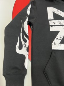 ชุดเซ็ตสเวตสูทผ้าคอตตอนหนาน้ำหนักมาก พิมพ์ลายสกรีนตามสั่ง กางเกงขาบาน เสื้อฮู้ดดี้ ชุดวอร์มสำหรับผู้ชาย - Product Image 4