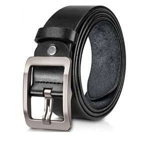 Ceintures pour hommes de conception personnalisée par le fabricant, style décontracté, couleur unie, cuir de vachette, boucle en alliage, ceinture imperméable et durable - Product Image 5